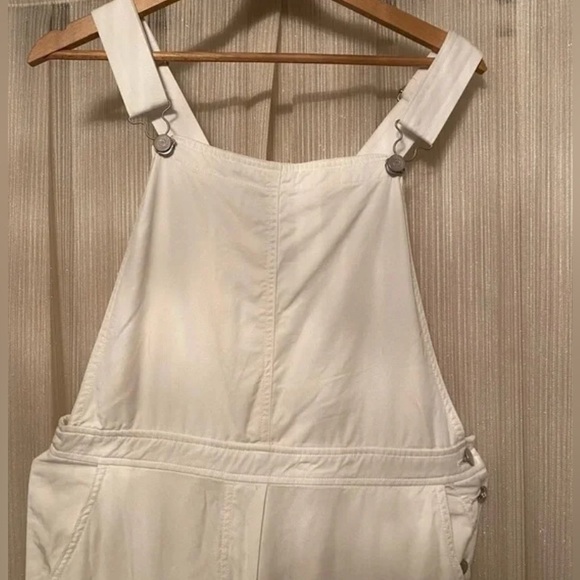 Aritzia Bibbed Overalls White - Picture 2 of 14
